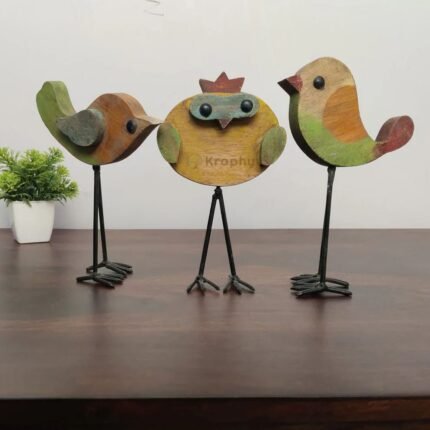 European Robin Bird Set Of 3